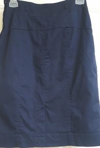 Navy Blue H&M Pencil Skirt